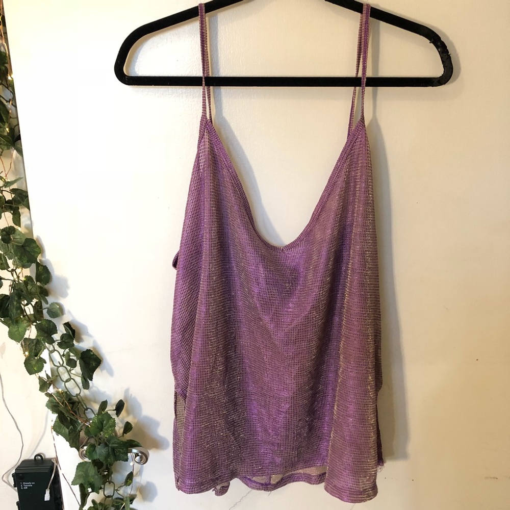 Gold and purple forever 22 + tank top